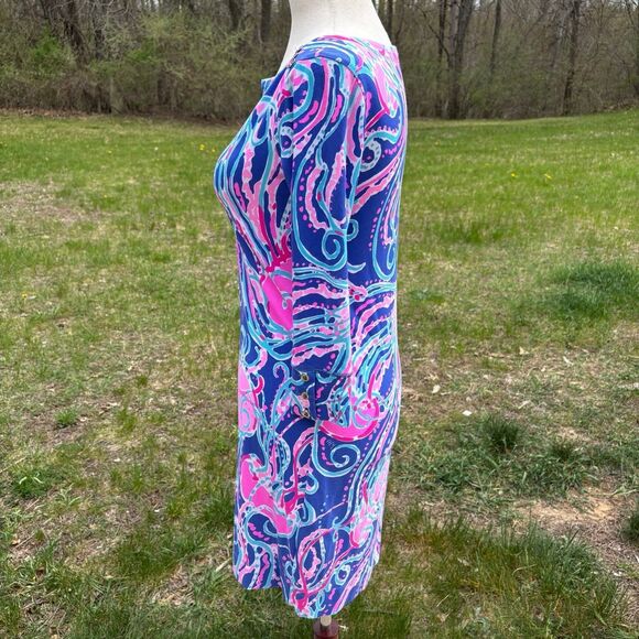 Lilly Pulitzer Women's UPF 50+ Sophie Dress Jellies be Jammin Blue Pink Size XS - Picture 7 of 10
